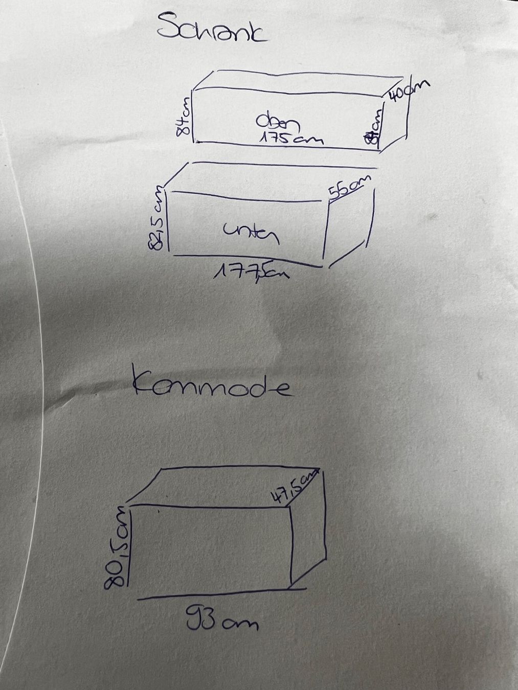 Credenze: 50er Büffet mit Kommode/Sideboard / Vintage Schrank – Usato da Rothrist venduto da Semeraro_2604 2