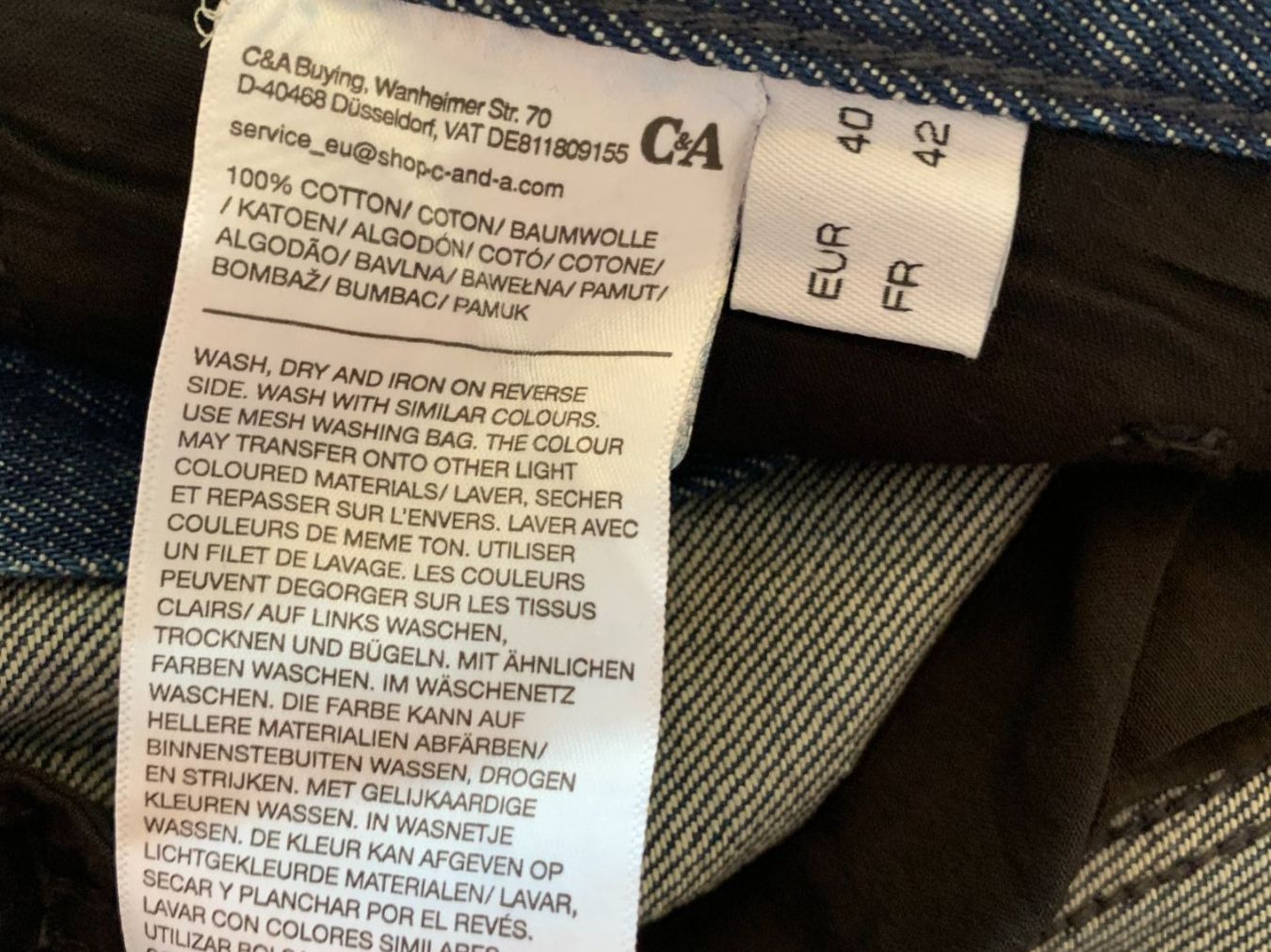 C&A Gonne: C&A Damen Jeans Rock, Gr. 40, NEU – Nuovo e nell'imballaggio originale da Worb venduto da farben20zauber 4