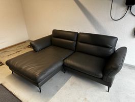 Ecksofa Tiara Echtleder grau NP CHF 4'299.--