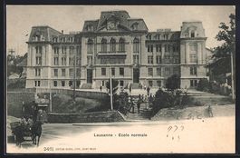 AK Lausanne, Ecole normale, 1903