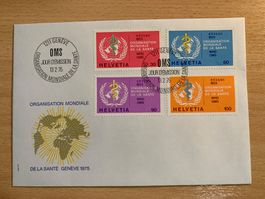 OMS Ersttagsbrief 13.2.75 Genf WHO