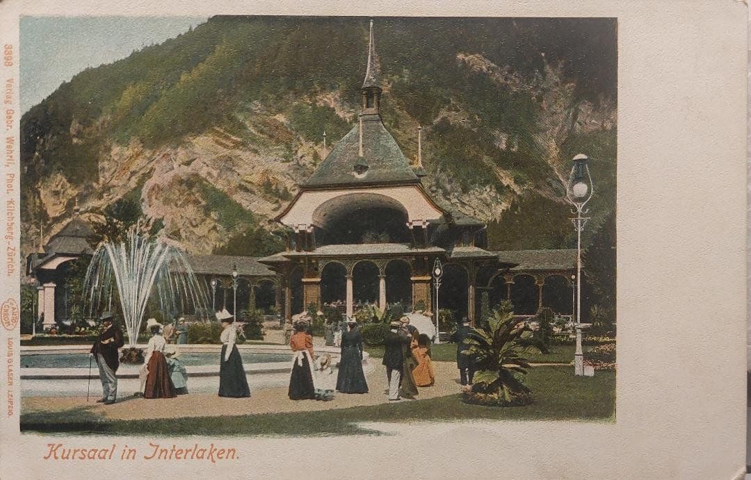 Cartoline postali: INTERLAKEN - Kursaal – Usato da Delémont venduto da Domdom1