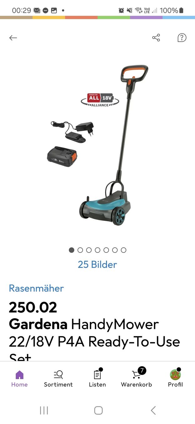 Gardena Tondeuses à gazon: Gardena Handy Mover Rasenmäher – D'occasion à Dulliken par hya_7bpd