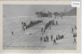 Concours de Skis - Un pelle - Skirennen