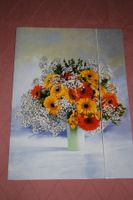 Dokumentenmappe Sammelmappe mit Gummiband mit Blumen