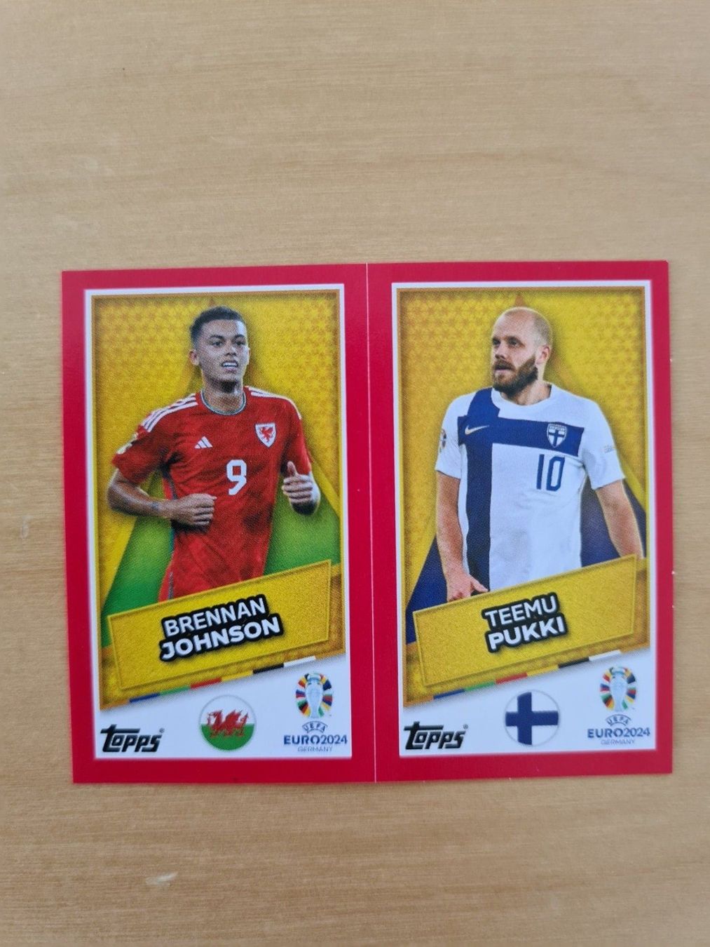 Topps Sammelbilder & Trading cards: Topps EURO 2024 Sticker FIN SP / WAL SP – Gebraucht aus Oberwil BL von Spieltopia
