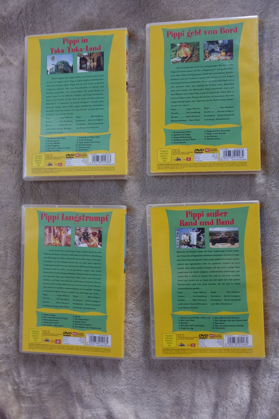 Alle DVDs: 1 Set mit 4 DVDs Pippi Langstrumpf – Gebraucht aus rorschach von bab_2yt6 1