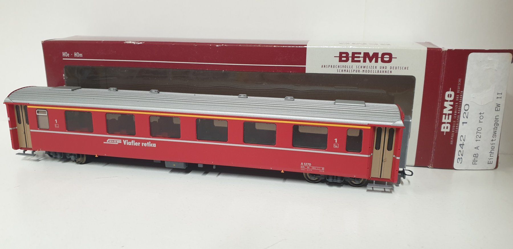 Bemo Modellini di ferrovie: Bemo RhB Einhetswagen EW II  3242 120 – Nuovo (secondo la descrizione) da Geroldswil venduto da TopTrain54 4