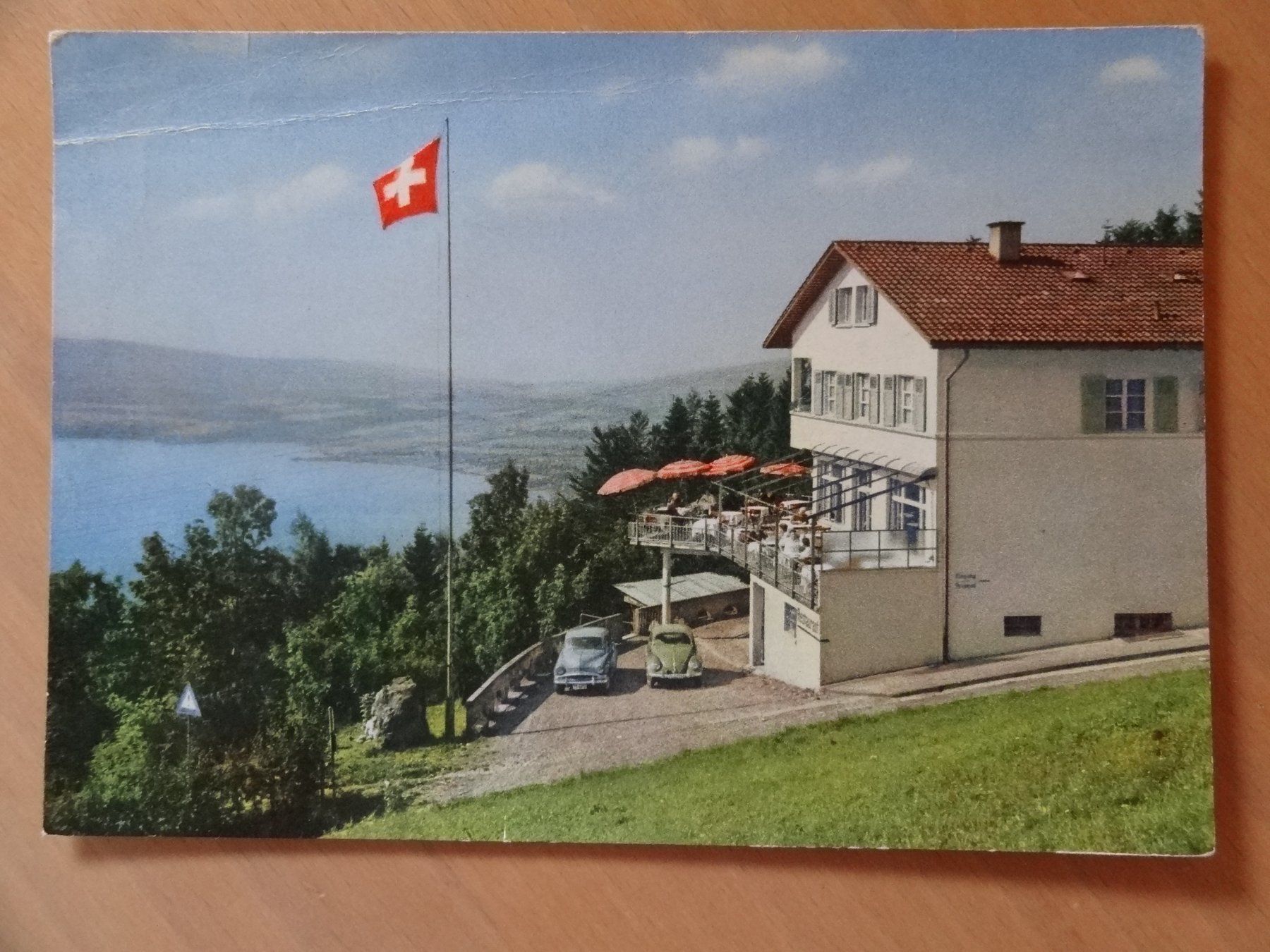 Cartoline postali: Zugerberg - Hotel Bahnhofrestaurant – Usato da St Léonard venduto da Riglin