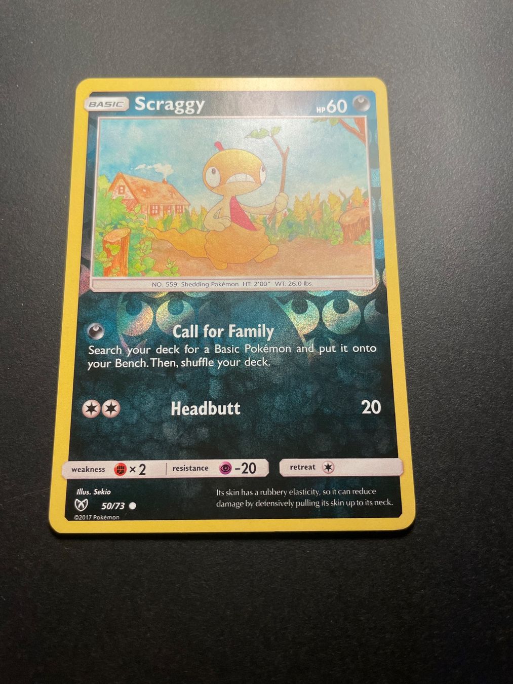 Pokémon Carte collezionabili: 50/73 Scraggy Reverse Holo – Usato da Zürich venduto da pokemon_cards