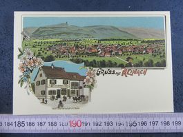 GRUSS AUS REINACH BL-AK 2BILD-REPRO WEIN & BIER-WIRTSCHAF