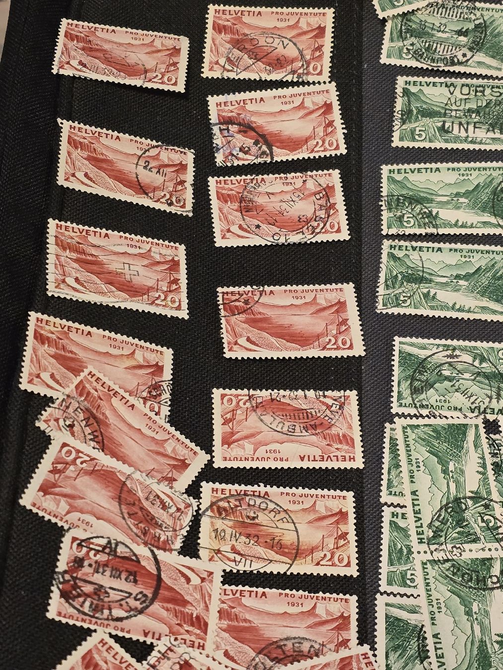Tutti i francobolli: 1931 Pro Juventute Briefmarken Sammlung – Usato da Baden venduto da swiss-alps 7