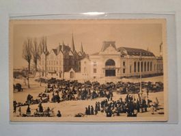 Ancienne CP de Vevey  - Place du Marché 1899.