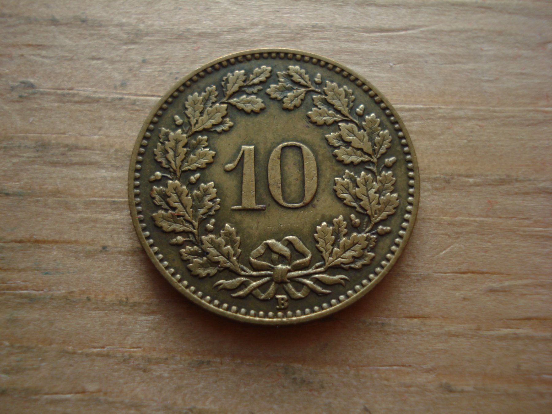 Tutti le monete: (N5) 10 rappen 1919 Messing – Usato da Erlach venduto da Net-Coins 1