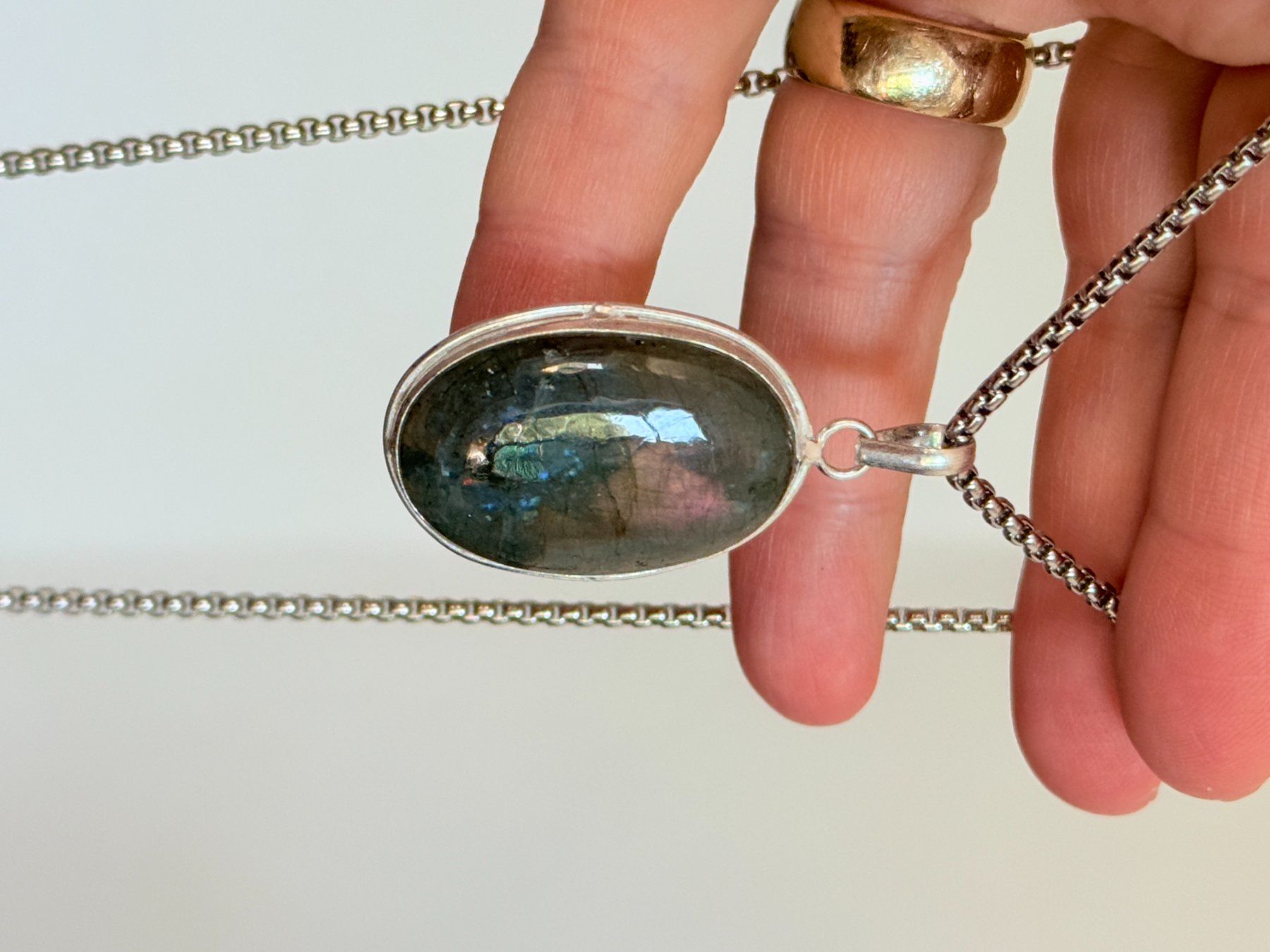 Ketten: Collier  Labradorite Neuf – Neu und originalverpackt aus Genève von AWWA 9