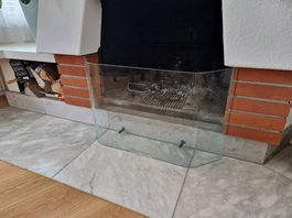 Glasscheibe für Cheminee