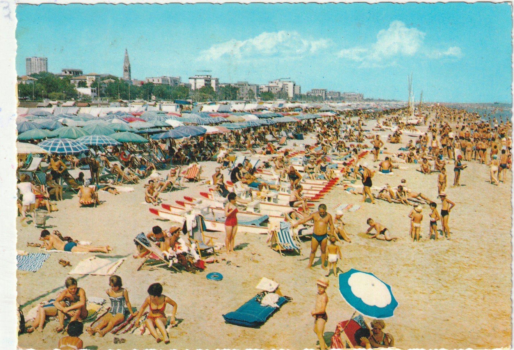 Ansichtskarten: Strand Riviera de Rimini – Gebraucht aus Lumbrein von made02