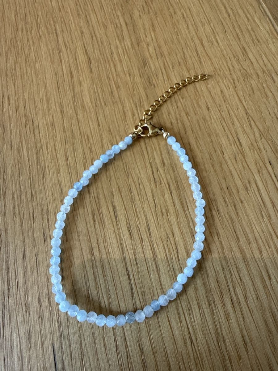 Bracciali & Braccialetti: Armband Aquamarin facettiert -neu – Nuovo (secondo la descrizione) da Sonnental venduto da sop_9scm