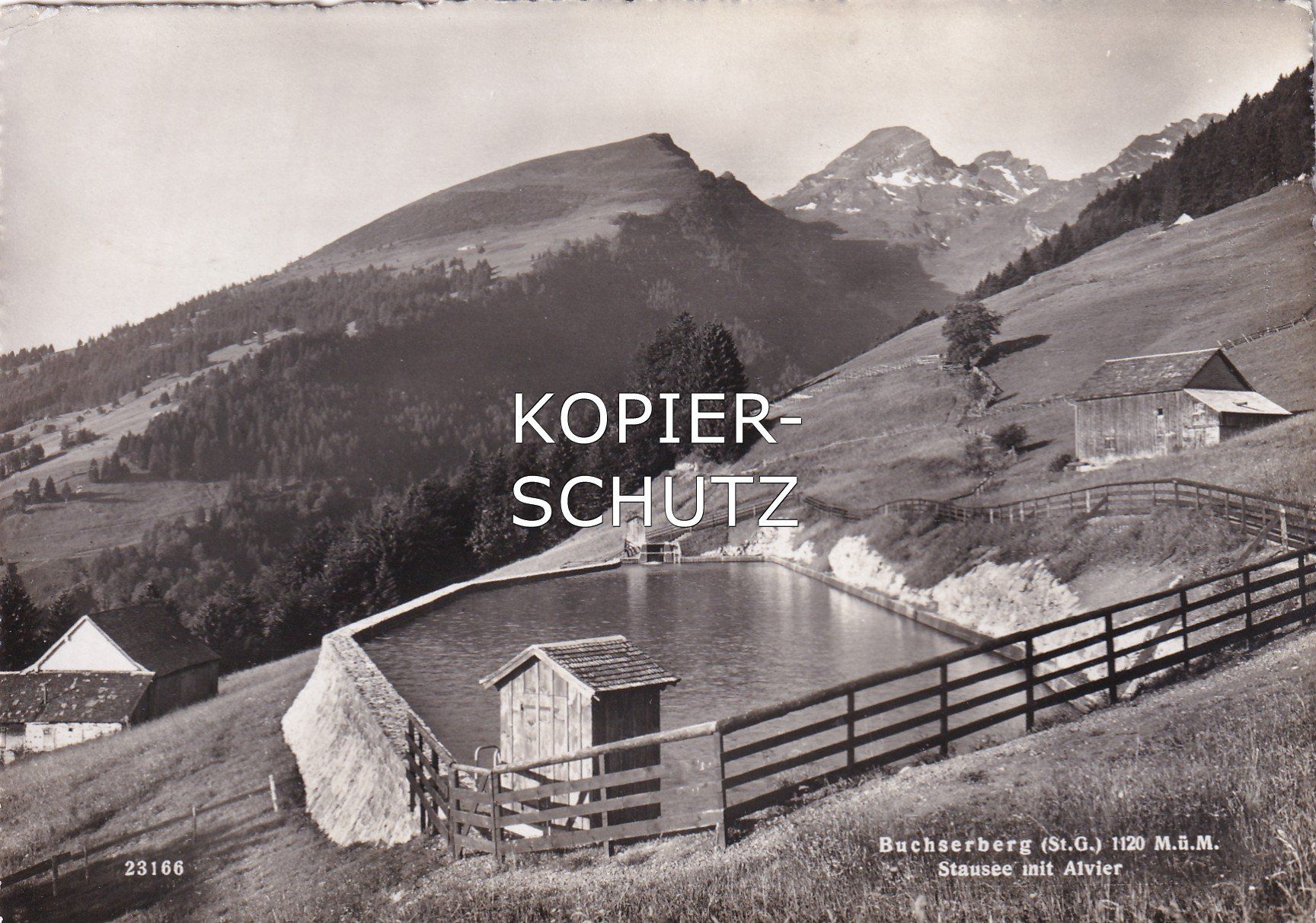 Cartoline postali: Buchserberg - Stausee mit Alvier /aw – Usato da Hombrechtikon venduto da Rudolf07
