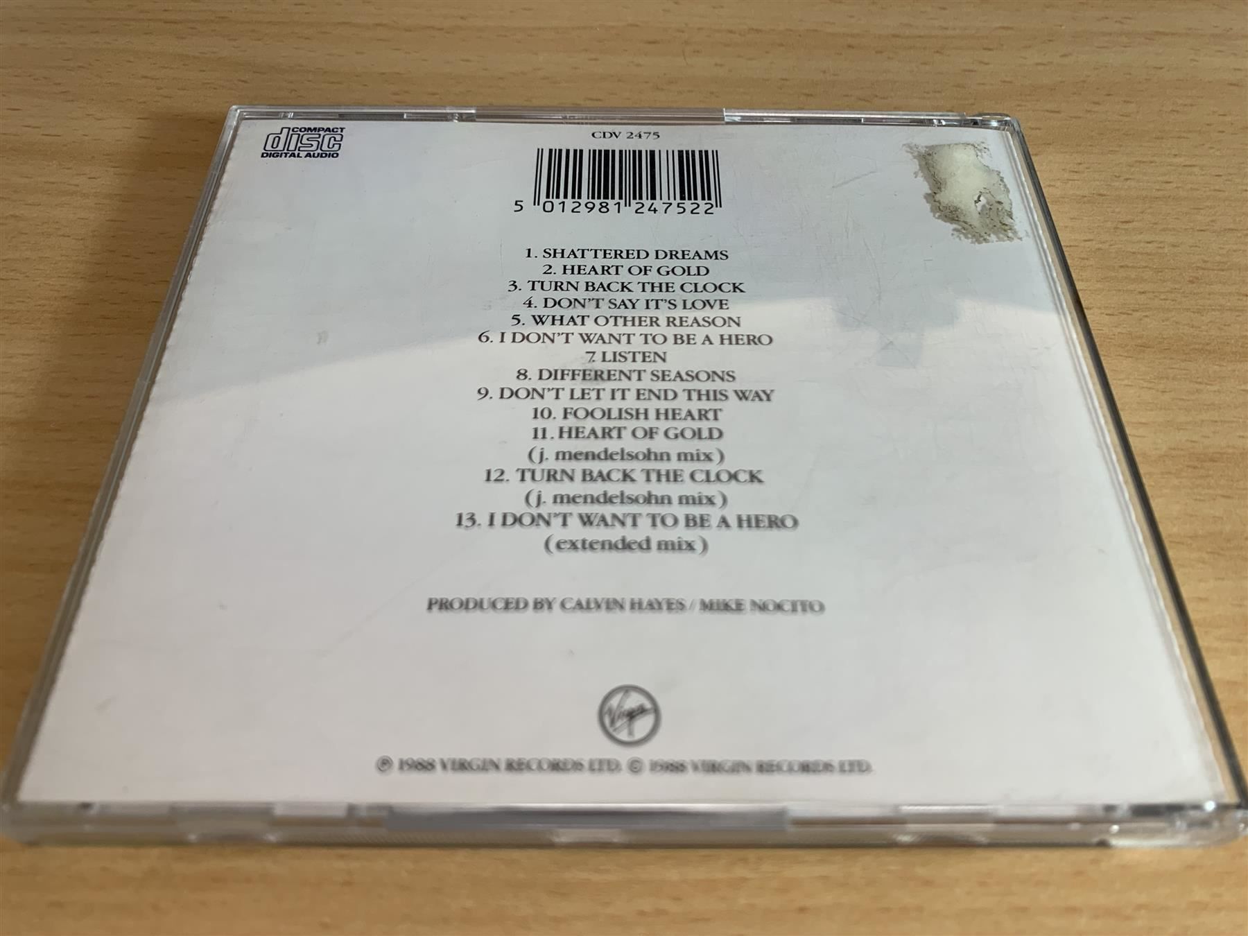 CD: Johnny Hates Jazz – Turn Back The Clock – Usato da Rikon im Tösstal venduto da Alpenmutz 1