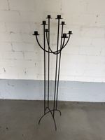 Black Candelabra for 8 Candles 120cm Height Metal Used