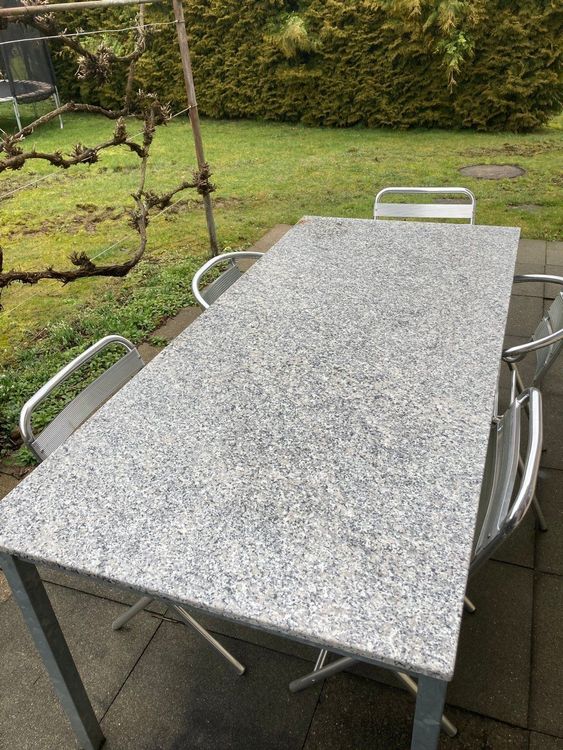 Gartentisch mit Granitplatte Kaufen auf Ricardo