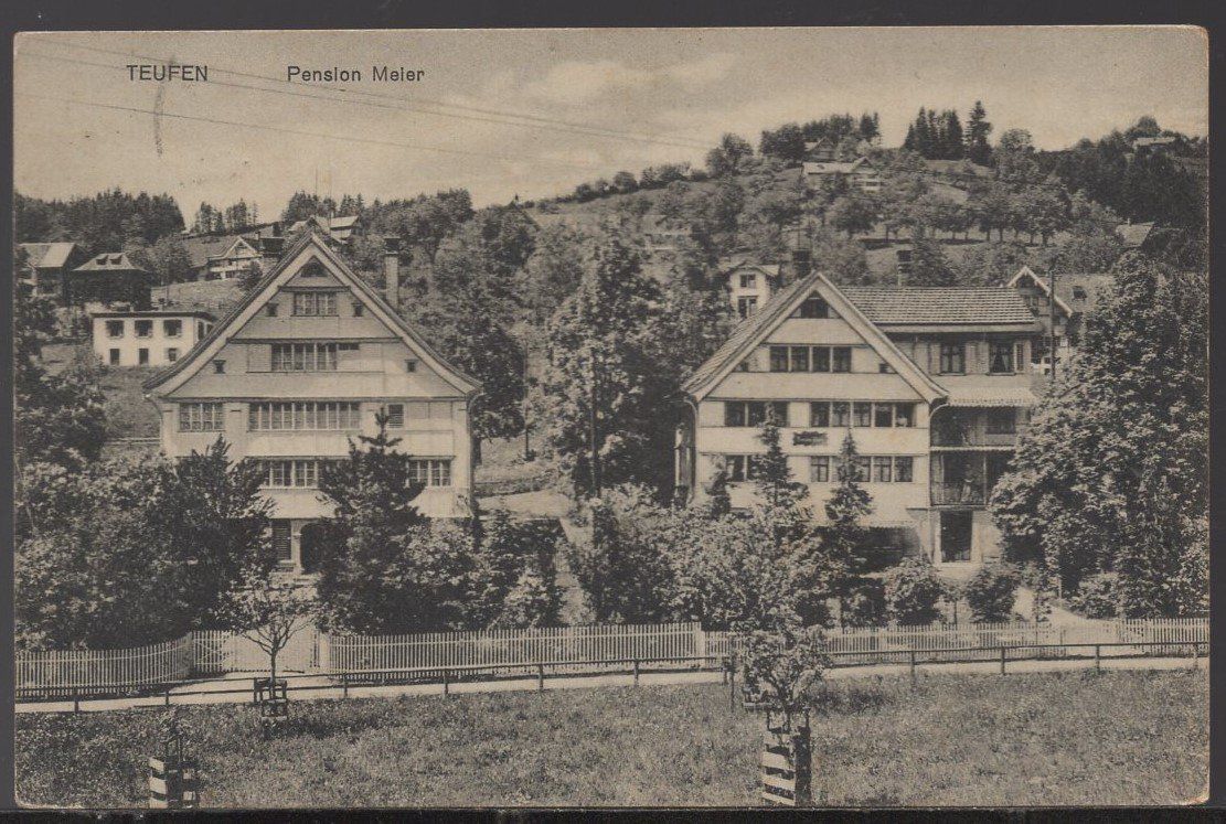 Cartes postales: Teufen  Pension Meier  1923 – D'occasion à Aarau par kufi44