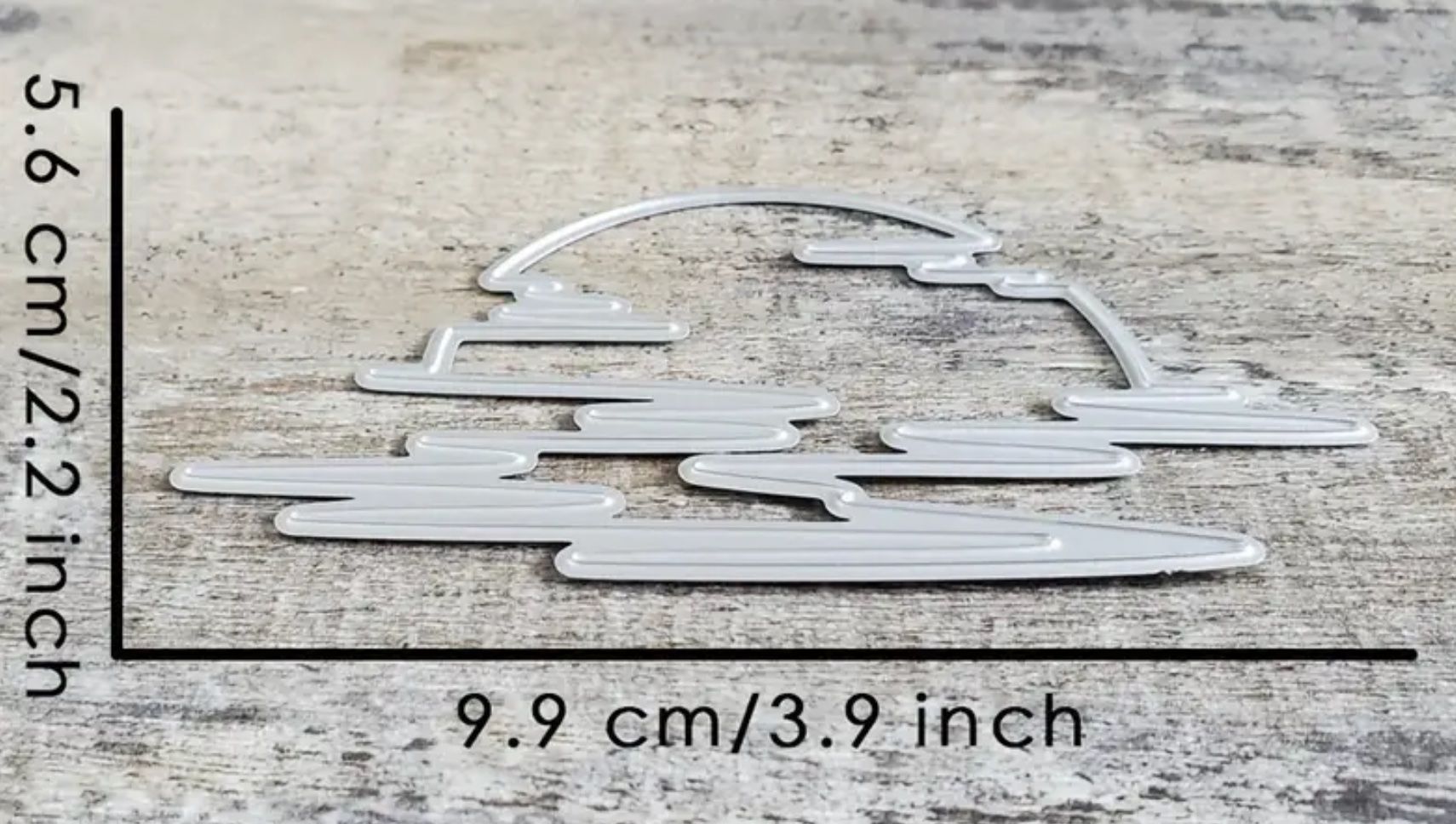 Schablonen: Sonne mit Wasserspieglung - Stanzschablone – Neu und originalverpackt aus Frenkendorf von jazzplatten 1