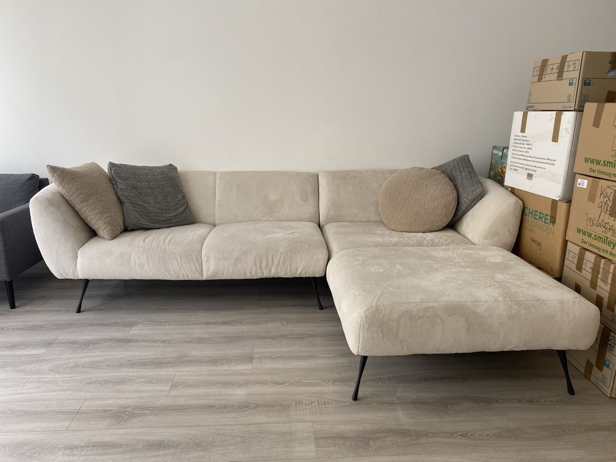 Mömax Divani: Canapé d'angle beige clair confortable - État impeccable! – Usato da geneve venduto da cey_5ywd 1