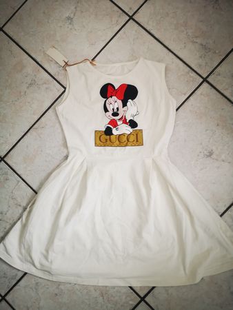 Baumwolle Kleid gr. 134-140 Minnie Maus