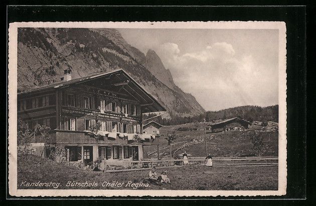 Cartes postales: AK Kandersteg, Bütschels Chalet Regina – D'occasion à Berlin par bartko-reher