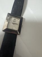 Armbanduhr Damentaschenuhr rechteckig Edelstahl Quarz Silber