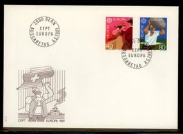 1981, FDC, Europa (Nr. 654–655)
