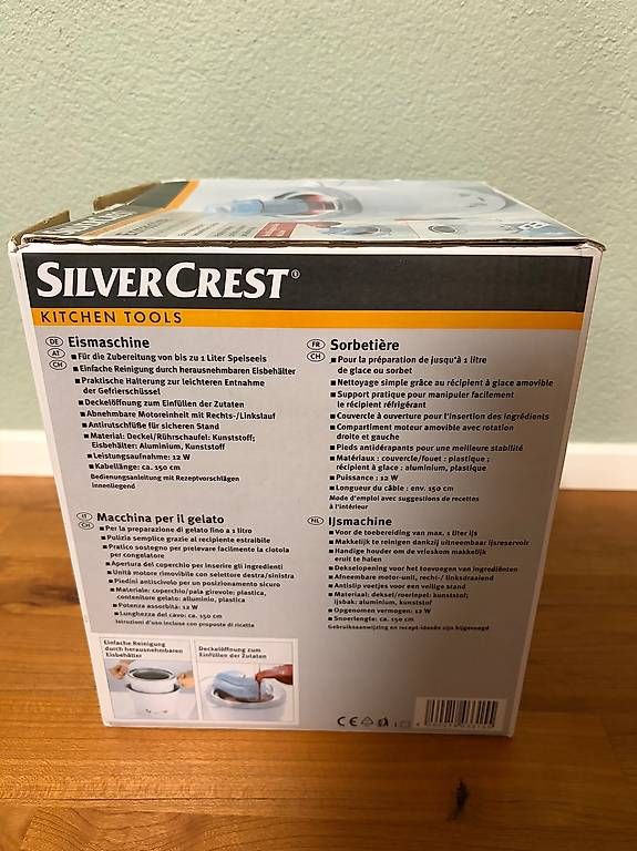 Elettrodomestici da cucina: SilverCrest Eismaschine – Nuovo e nell'imballaggio originale da Oberdorf SO venduto da sel_wc6w 1