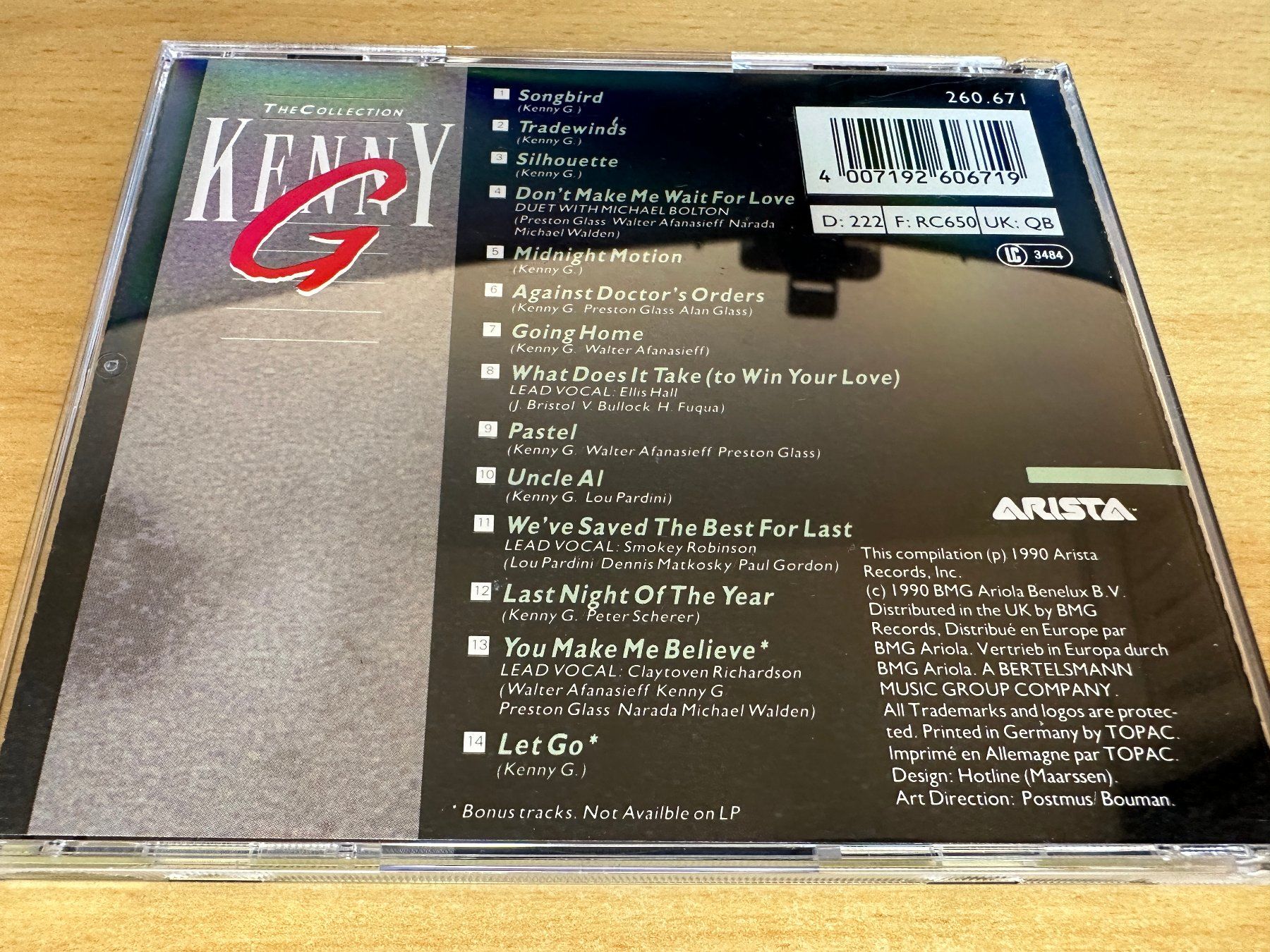 CDs: Kenny G – The Collection – Gebraucht aus Rikon im Tösstal von Alpenmutz 1