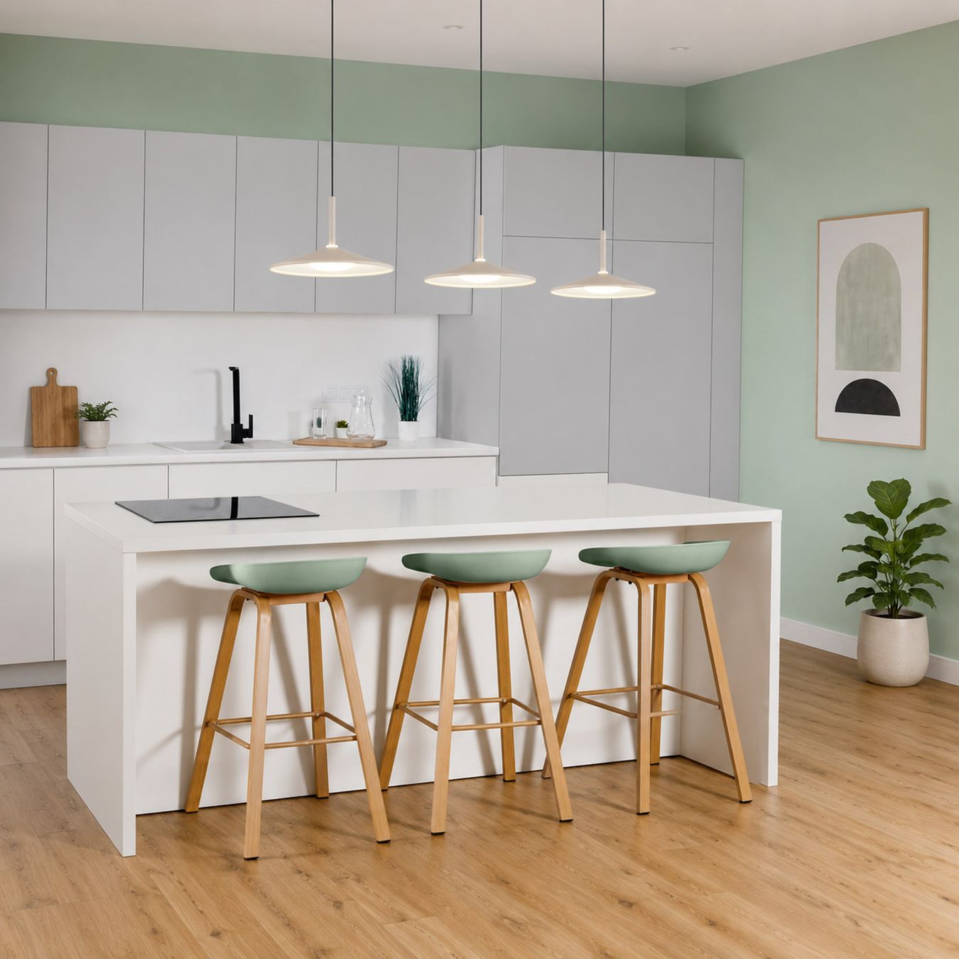 Kronleuchter & Deckenlampen: Pendelleuchte, Sandfarbe, 95 cm x 25 cm – Neu (gemäss Beschreibung) aus Kreuzlingen von Smart-Light 1
