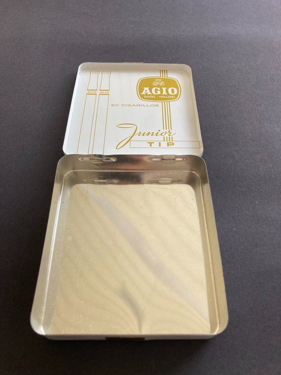 Barattoli: Blechdose Antik, Agio Cigarillos, Junior Tip – Usato da Pfäffikon SZ venduto da Etzelstuermer 2