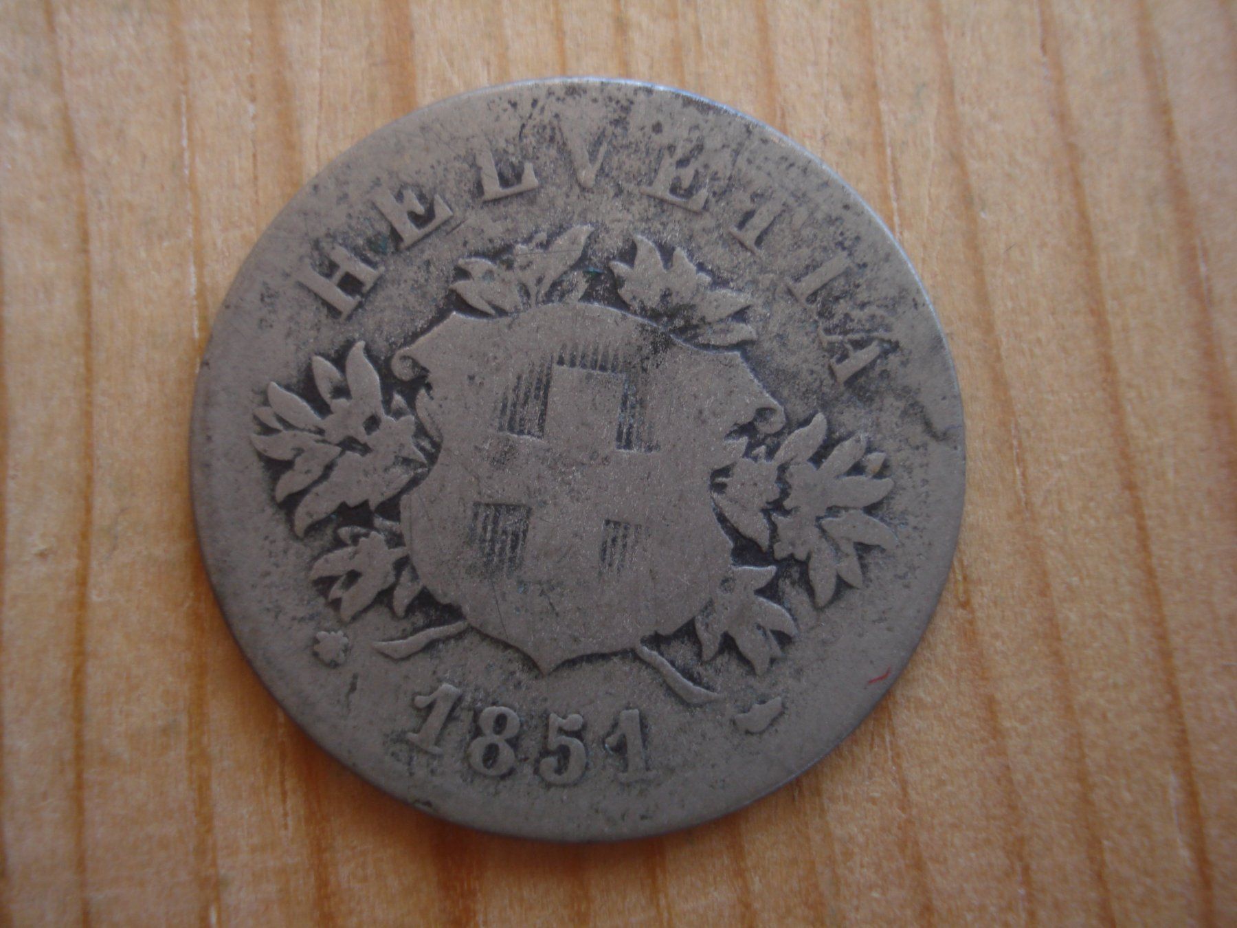 Tutti le monete: (P2) 20 Rappen 1851 – Usato da Erlach venduto da Net-Coins