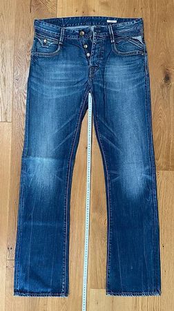 Replay Jeans Herren W33 L36 blau