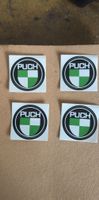4 Stück Puch Logo Aufkleber - Retro Look für Töffli!