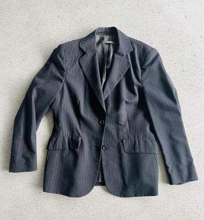 Blazer St Emile, schwarz Nadelstreifen, Gr. 40