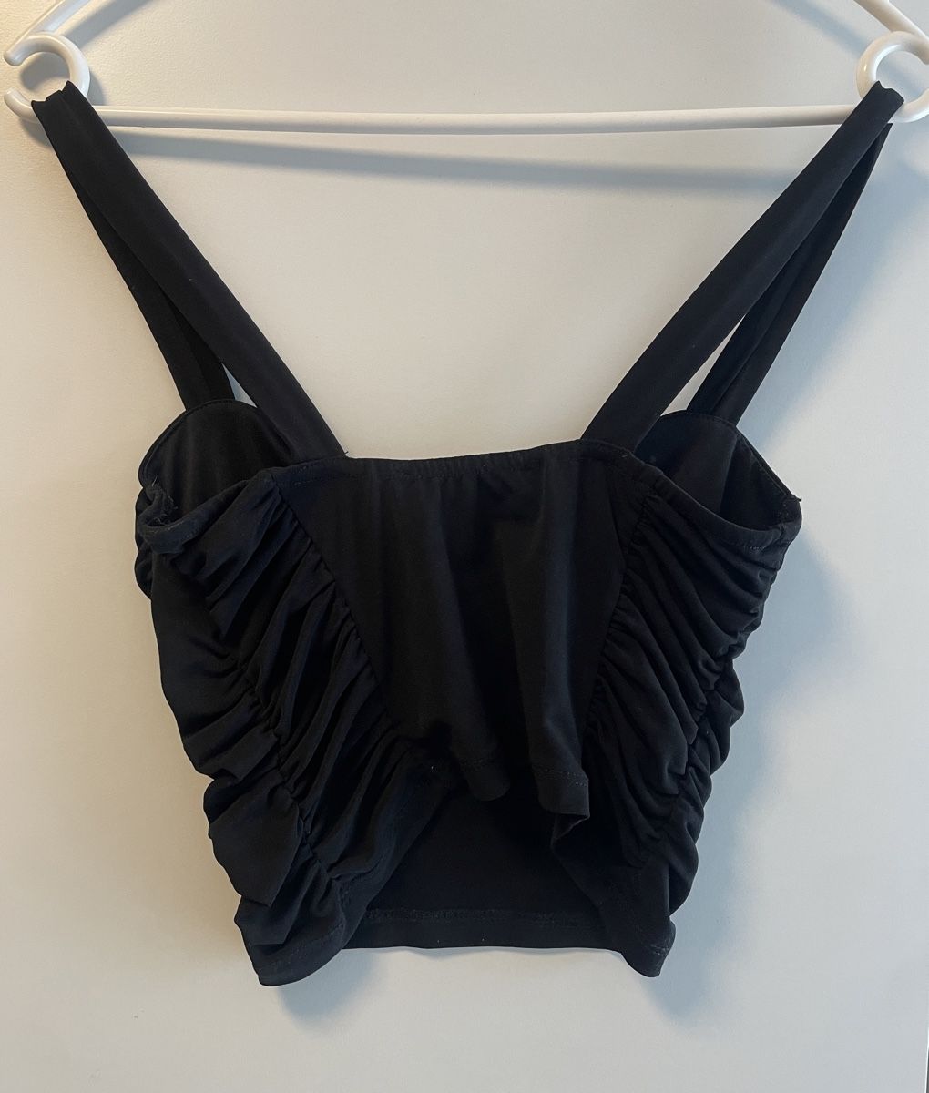 Pull&Bear Tops: Pull&Bear Top, schwarz, Grösse S, neuwertig, Sommer – Gebraucht aus Rütihof von iwnwiansn1 2