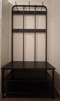 Wandgarderobe schwarz