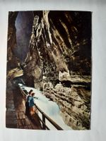 Alte Postkarte Taminschlucht, 1961 frankiert