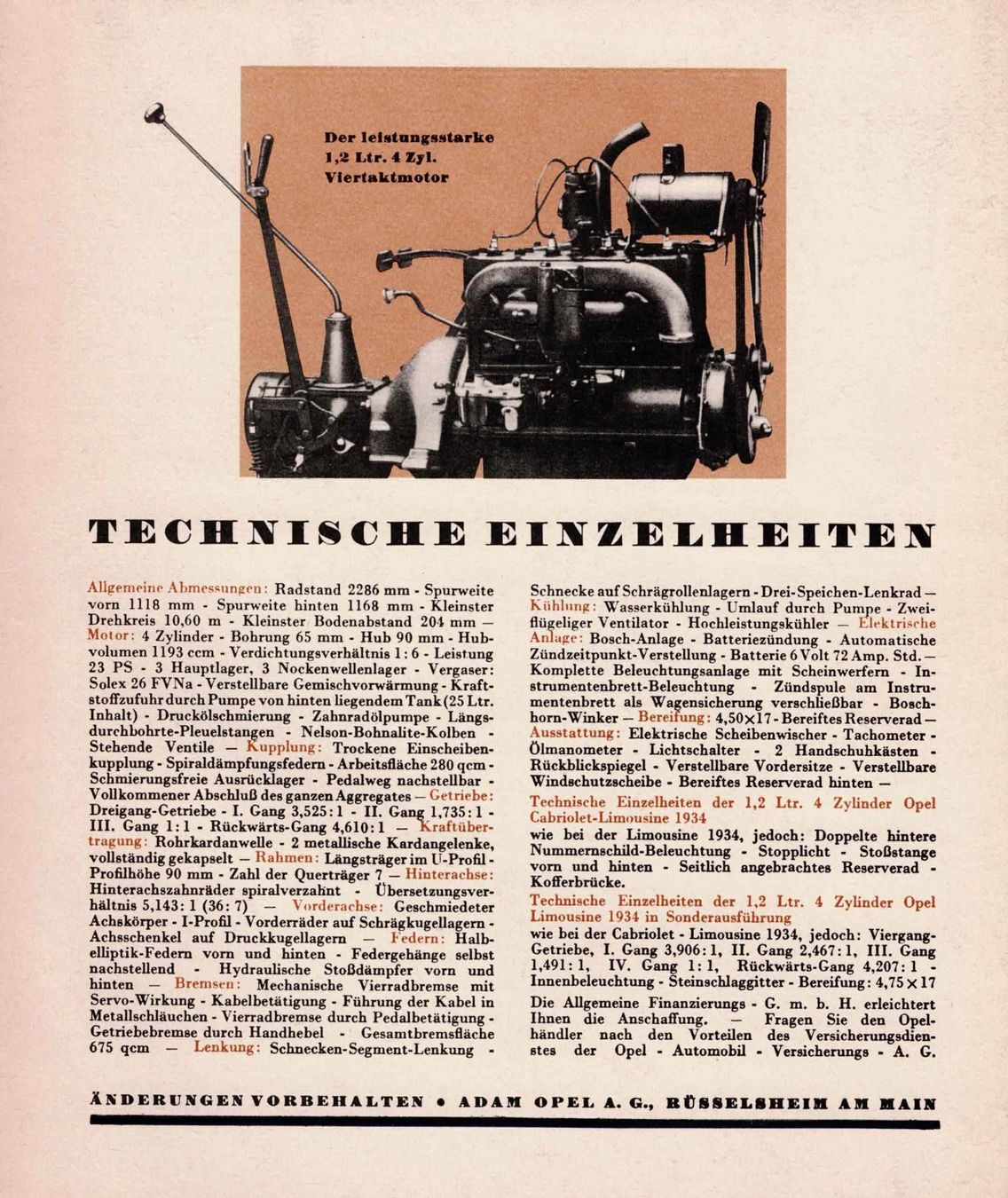 Opel Documenti: Opel Prospekt aus den 30er Jahren – Usato da Rickenbach b. Wil venduto da klassikmarkt.ch 2
