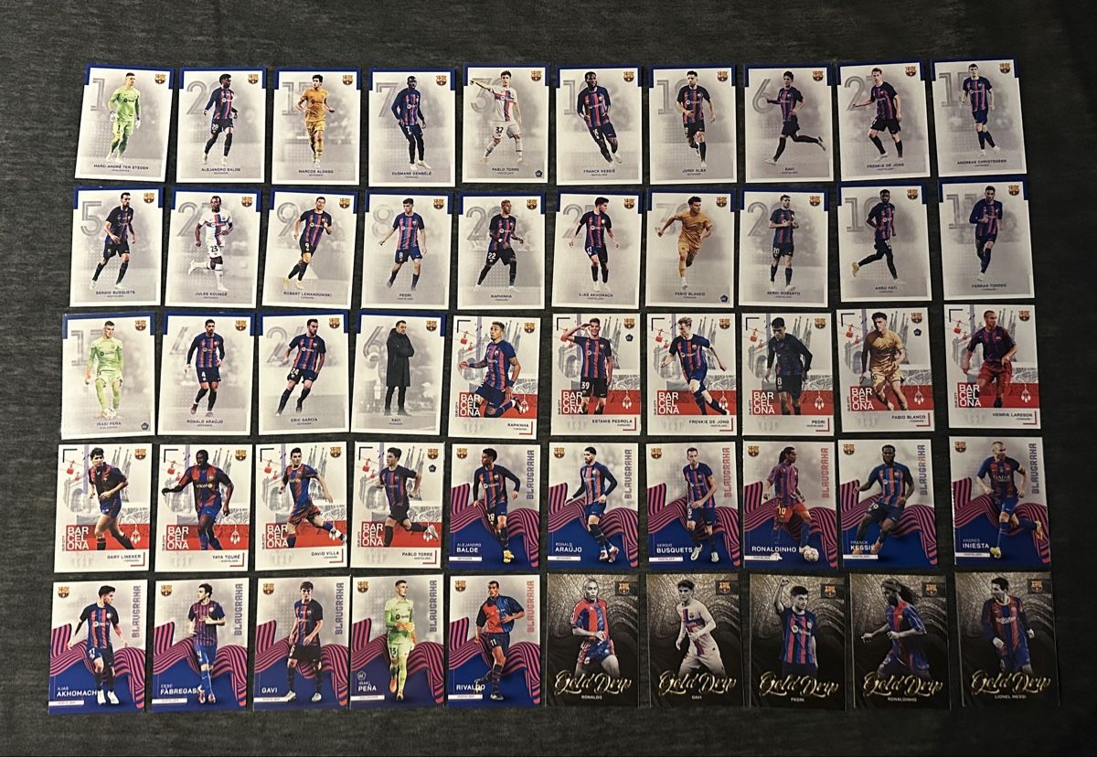 Topps Carte collezionabili: BARCELONA FC TEAM SET SAMMLUNG 2023 – Nuovo (secondo la descrizione) da Binz venduto da Cediboy