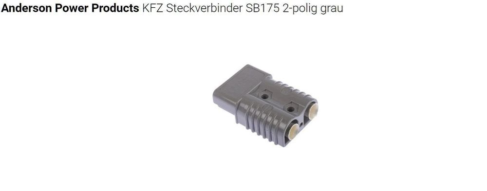 SB175 Hochstrom-Batteriesteckverbinder