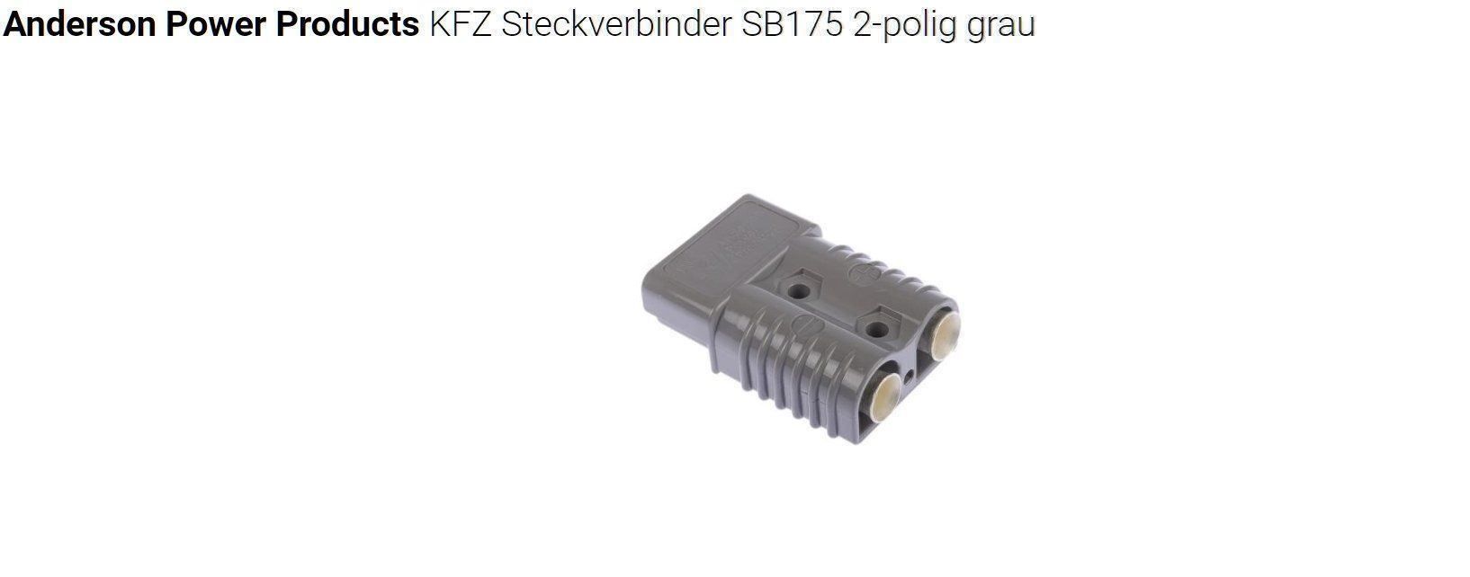 Tutti gli attrezzi: SB175 Hochstrom-Batteriesteckverbinder – Nuovo (secondo la descrizione) da Schönengrund venduto da VwRacer01 2