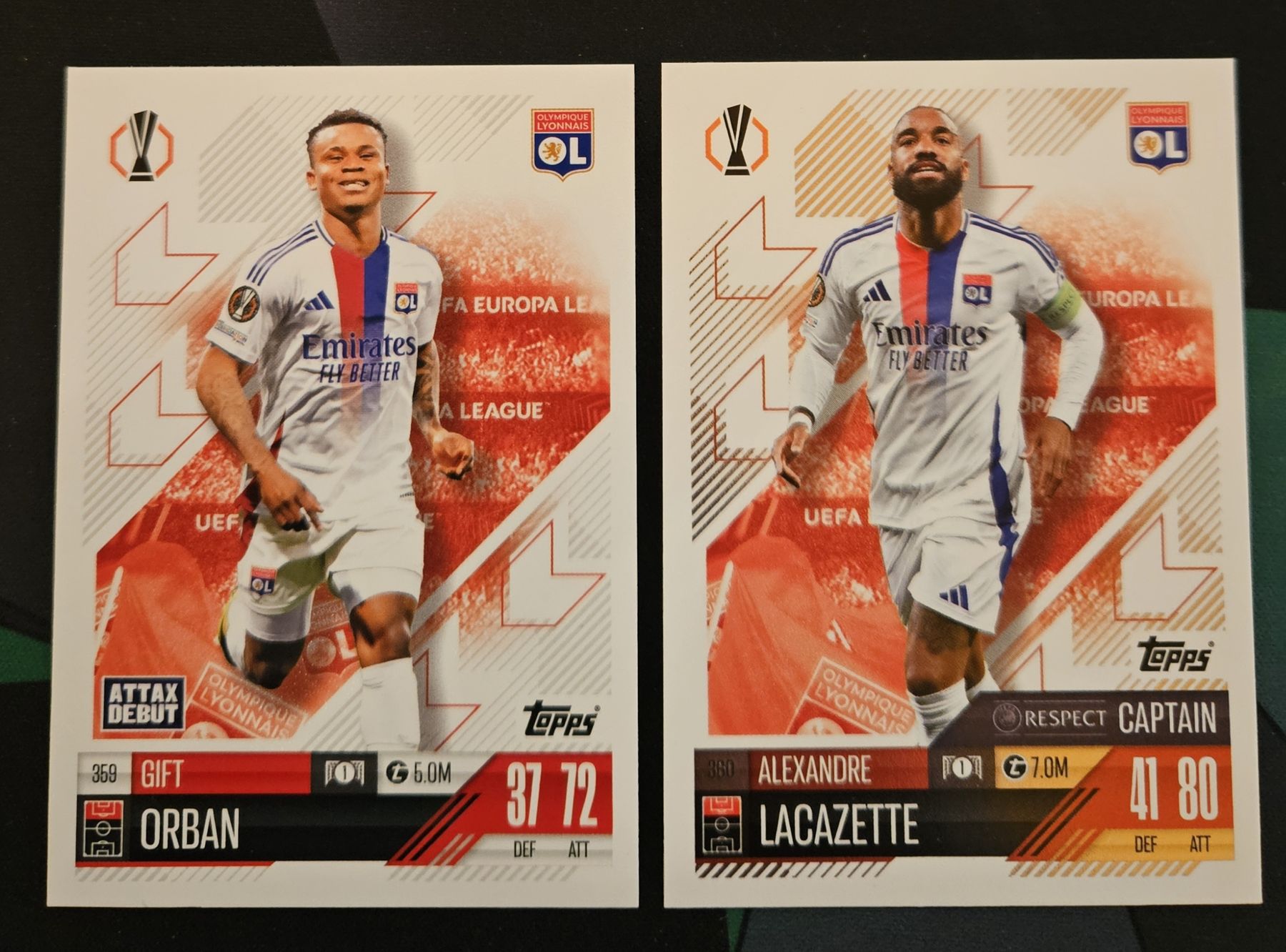 Topps Carte collezionabili: Topps Match Attax 24/25 2× Lyon – Nuovo (secondo la descrizione) da Wittenbach venduto da sas_n2wg