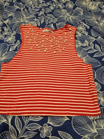 Top Zara gr M mit perlen